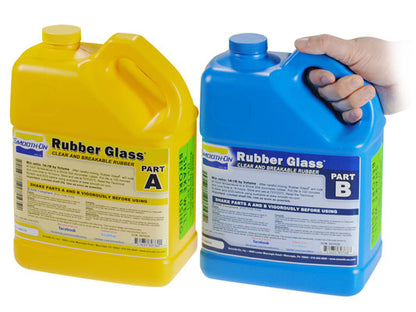 Rubber Glass - Solid Water Clear Breakable Rubber